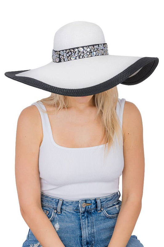 Crystal Embellished Sun Hat