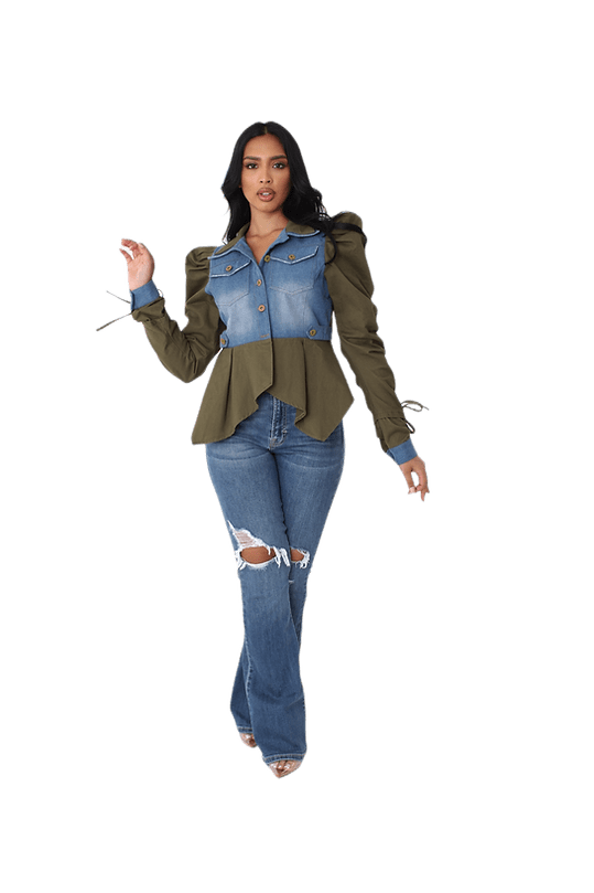For Her Denim Top