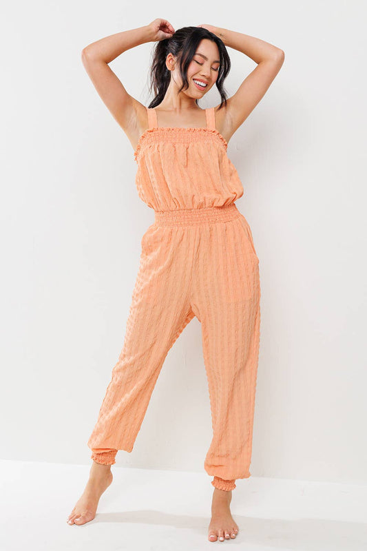 Summer Fun Smocked Jumpsuit
