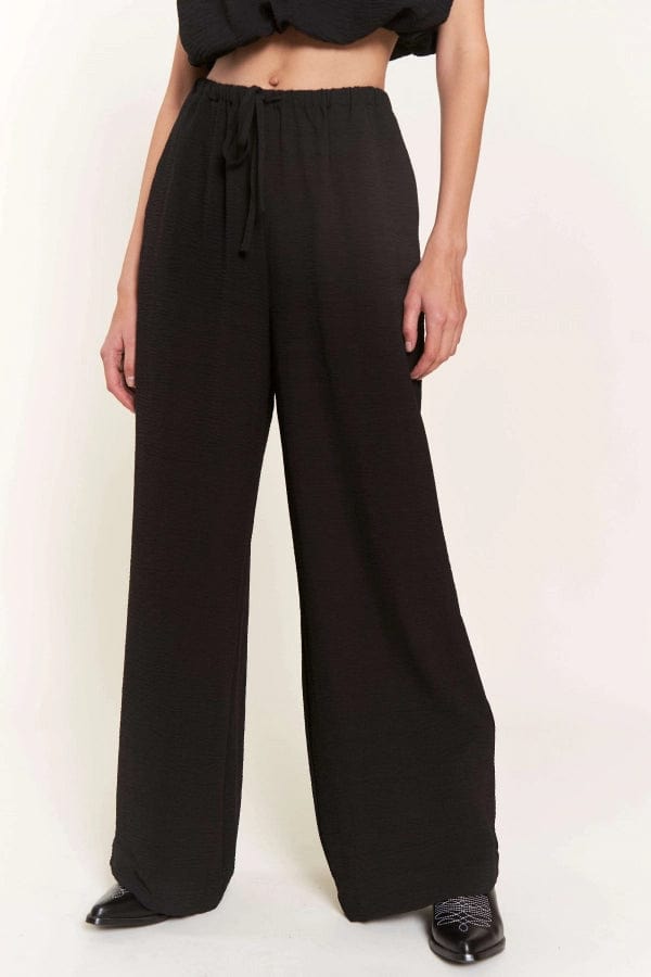 Drawstring Pants with Crop Top