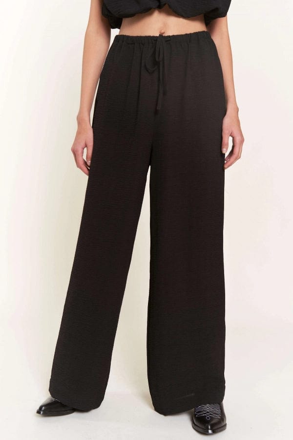 Drawstring Pants with Crop Top