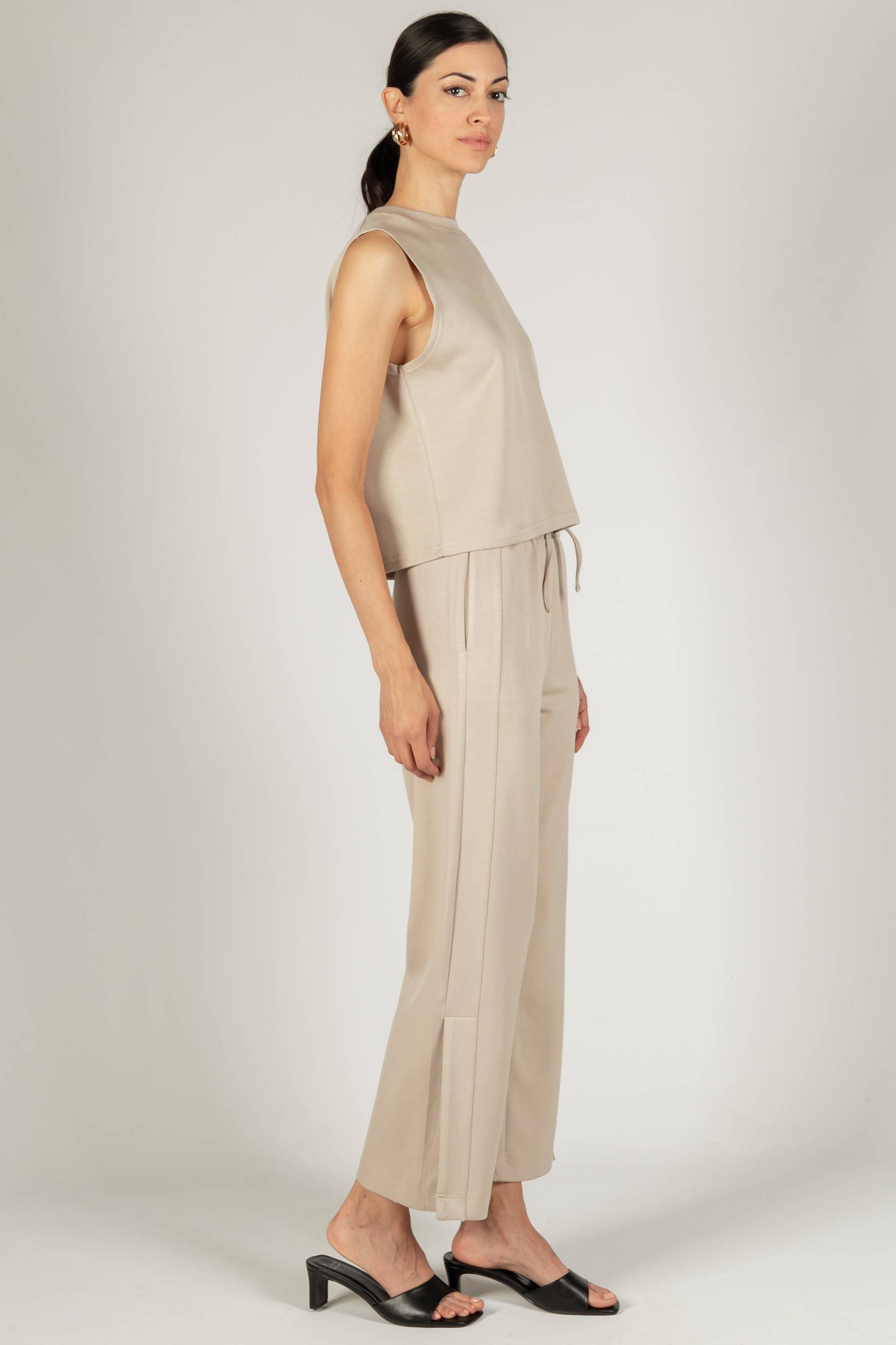 p cill Butter Modal Side Binding Wide Leg Pants