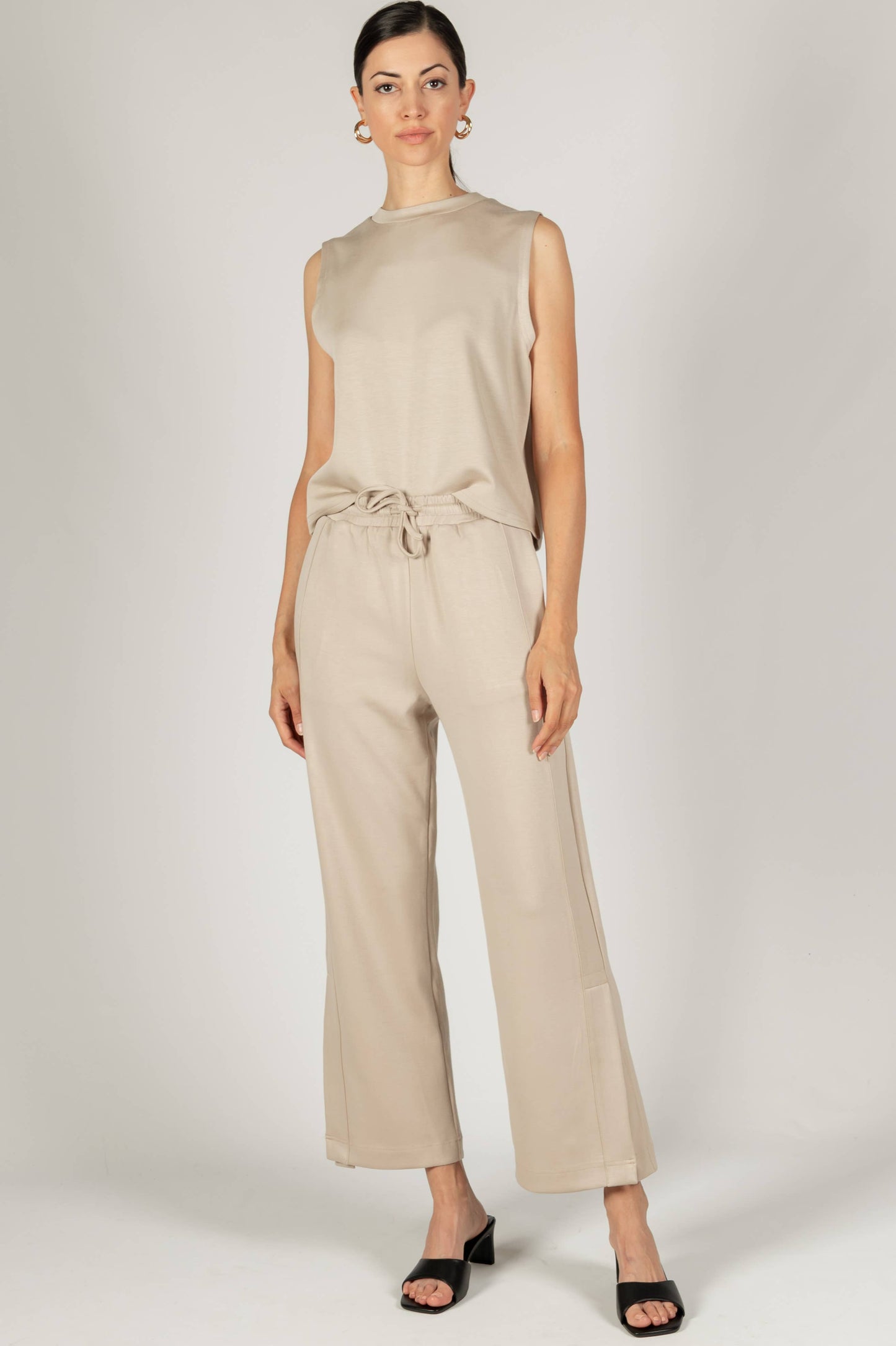 p cill Butter Modal Side Binding Wide Leg Pants