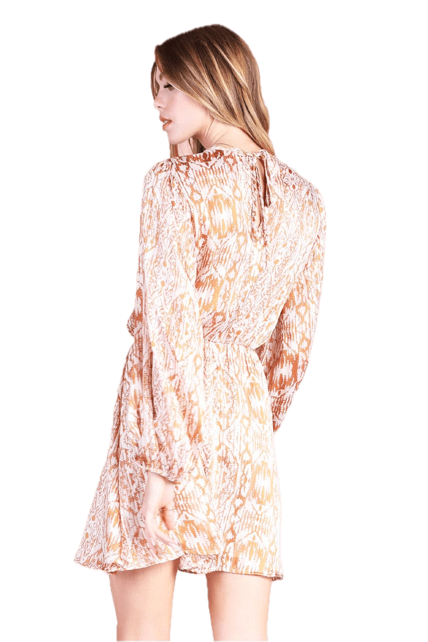 Bohemia Lurex Chiffon Mini Dress