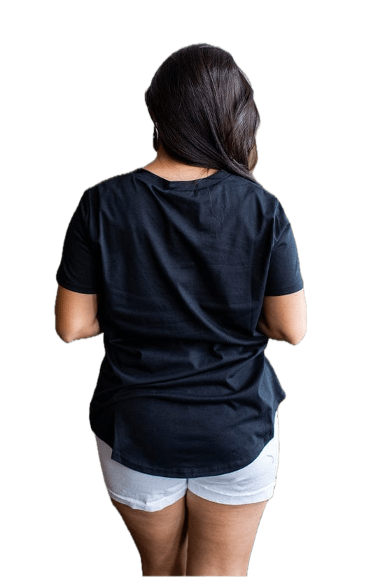 Black Relaxed Fit Tee-Shirt