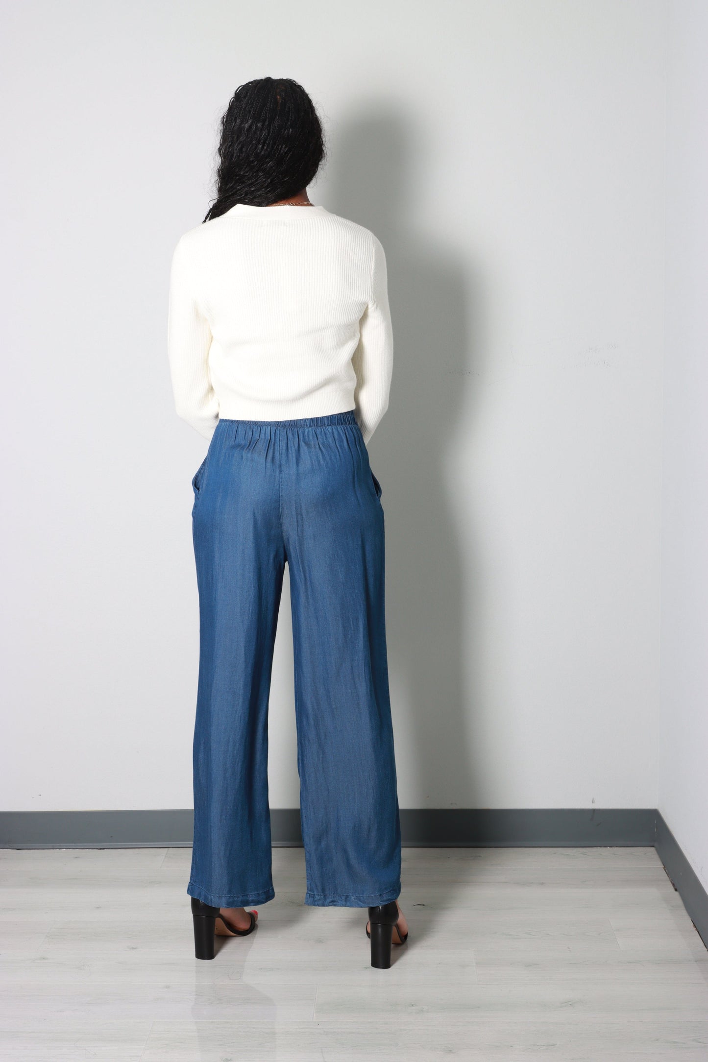 Cloudfall Wide Leg Denim Pants