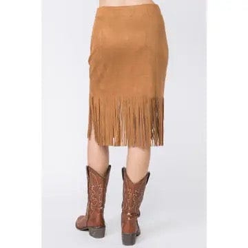 Gabby's Boho Fringed Skirt