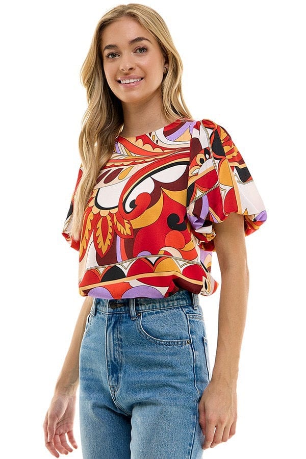 Kaleidoscope Print Top