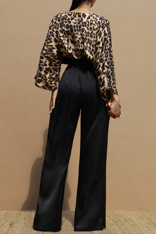 Mary's Leopard Top Jumpsuit