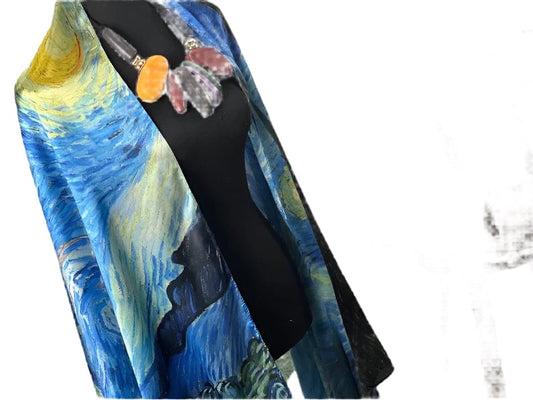 Museum Print Satin Scarf