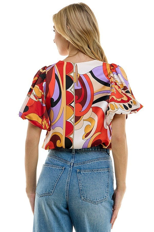 Kaleidoscope Print Top