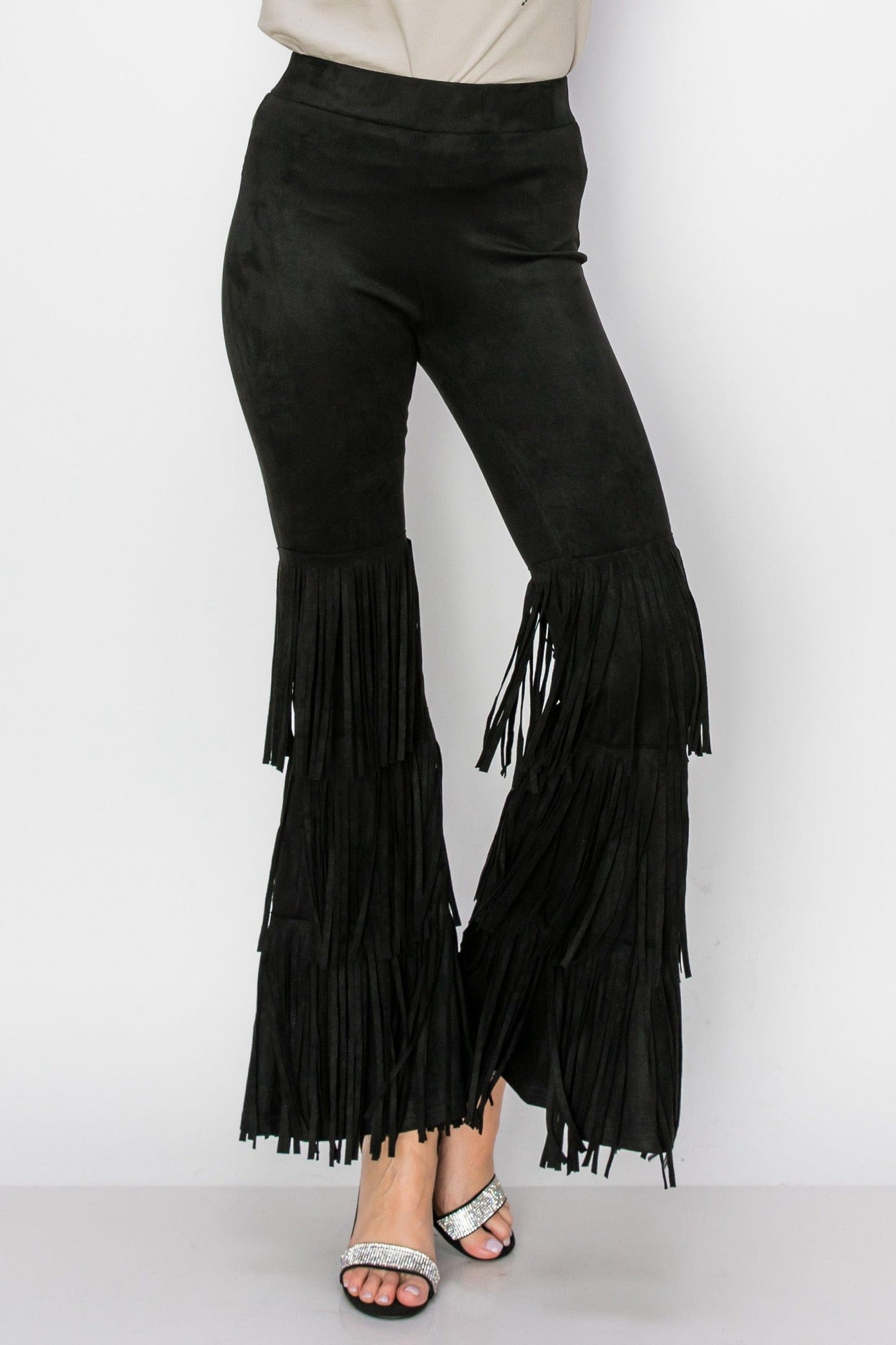 Gabby's Boho Fringed Pants