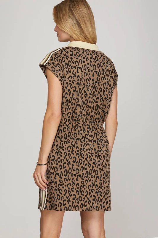 Wild Streak Zip Dress