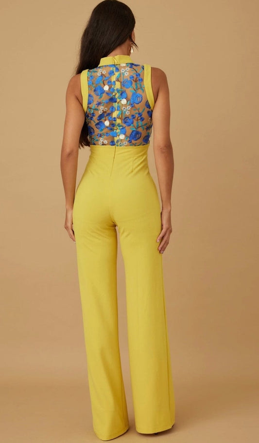 Sizzling Embroidery Jumpsuit