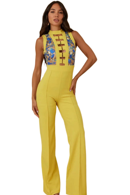 Sizzling Embroidery Jumpsuit