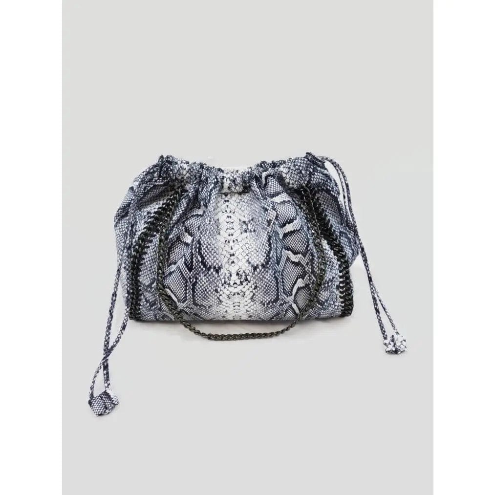 Jane's Black/White Snake Print Bag