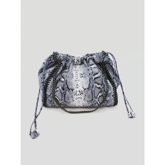 Jane's Black/White Snake Print Bag