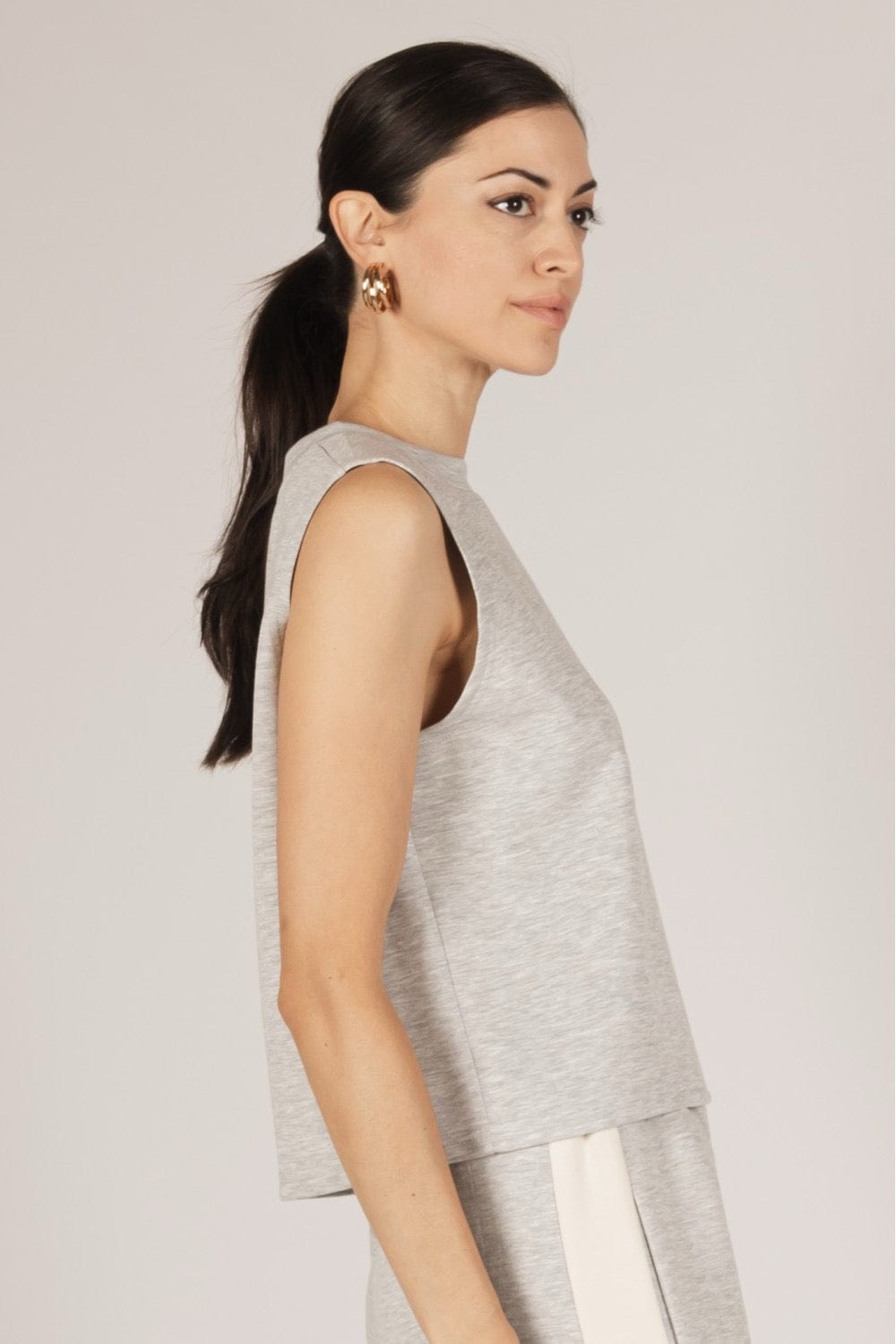 p cill Butter Modal Round Neck Top