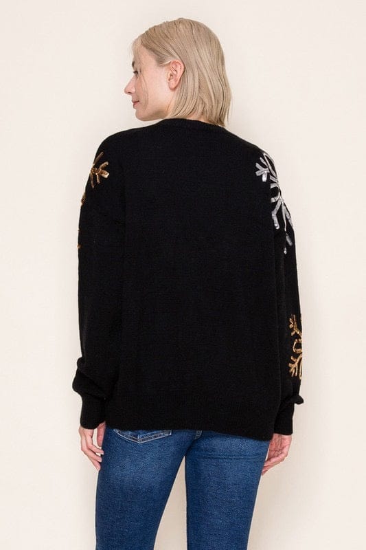 Shimmering Snowflake Cozy Knit