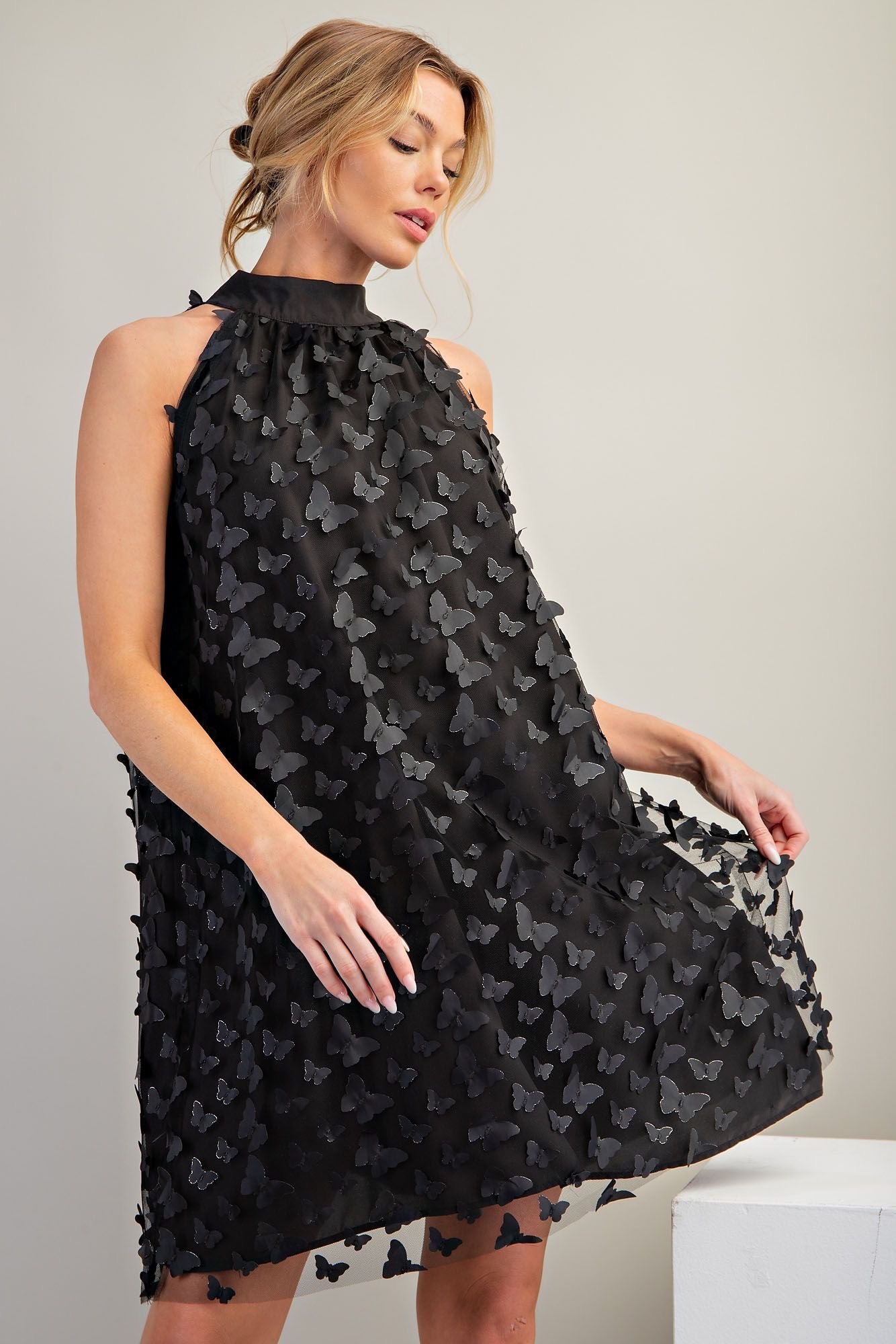 Butterfly Effect Halter Dress