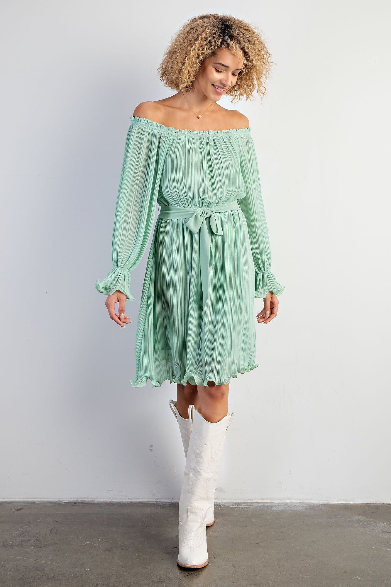 Mint Condition Pleated Dress