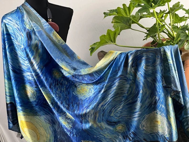 Museum Print Satin Scarf