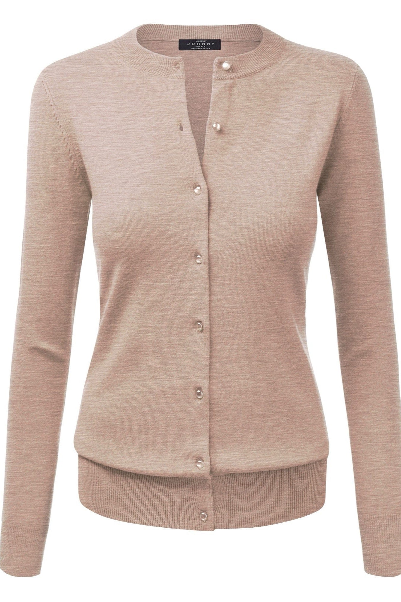 Everyday Round Neck Silk Blend Cardigan