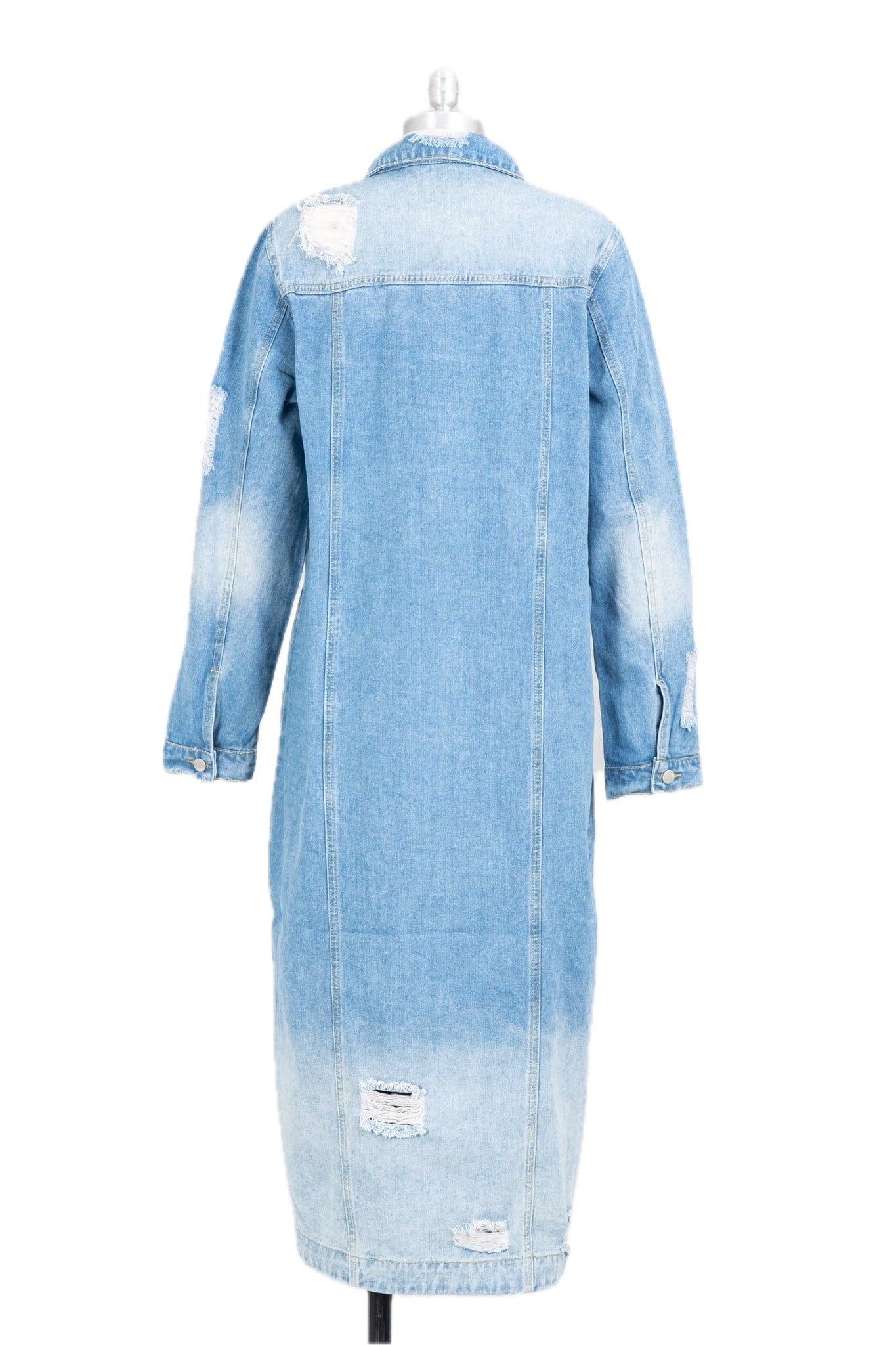 Kara Chic Long Denim Jacket