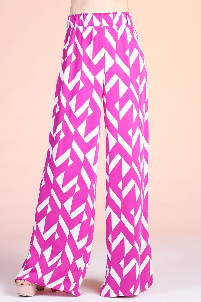 Nostalgeo Side Slit Wide Leg Pants