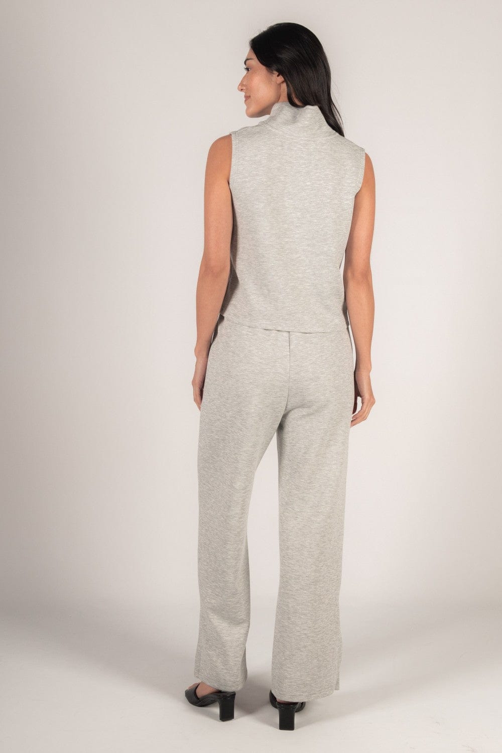 P. CILL Scuba Cowl Neck Sleeveless Top