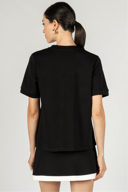 p cill Butter Modal Round Neck T-Shirt