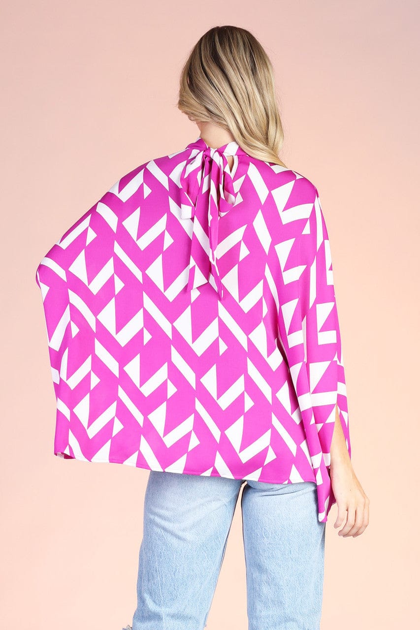 Nostalgeo Mock Neck Caftan top