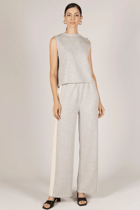 p cill Butter Modal Side Stripe Wide Leg Pants