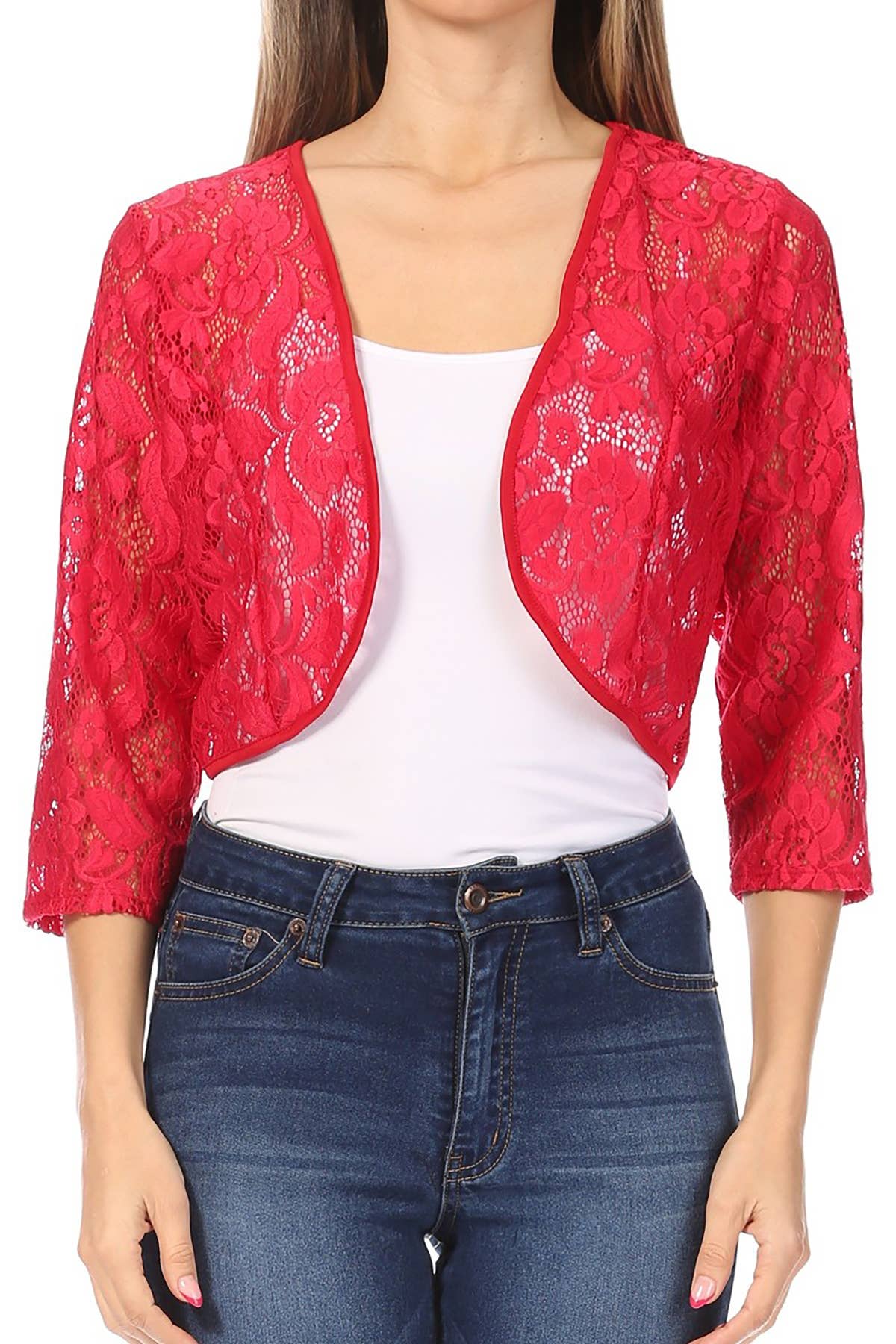 Mya's Lace Bolero Cardigan
