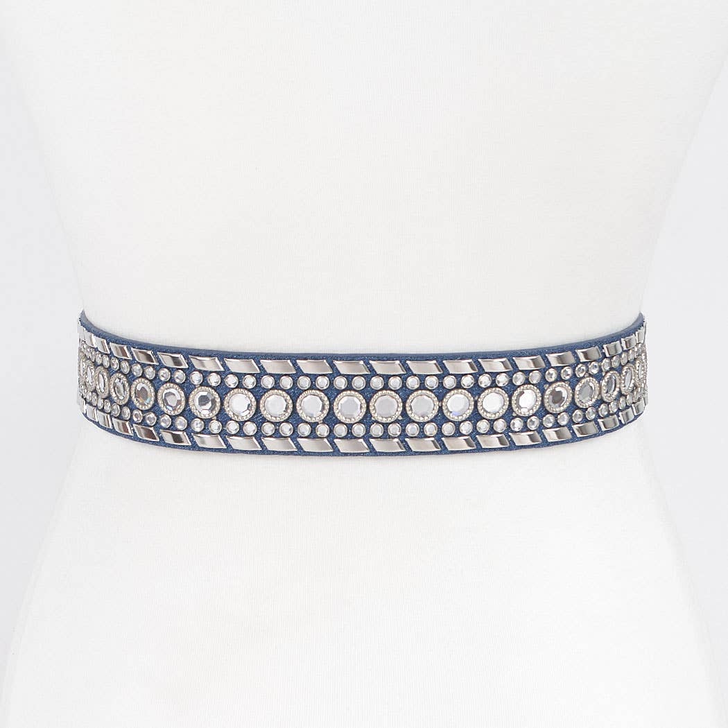 Rhinestone Studded Belt