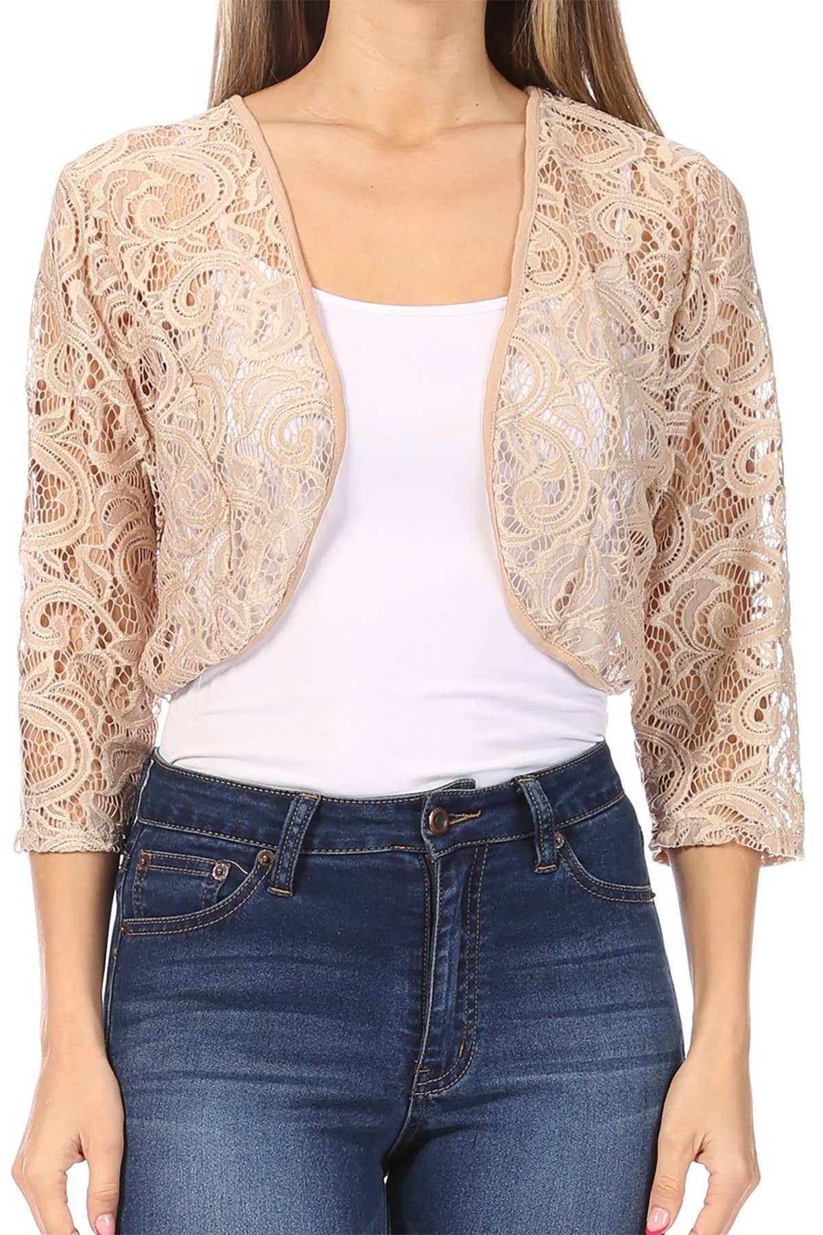 Mya's Lace Bolero Cardigan