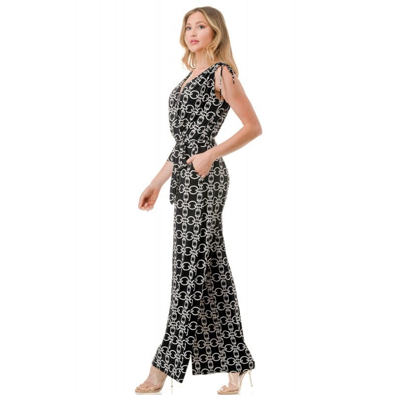Surplice Culotte Jumpsuit