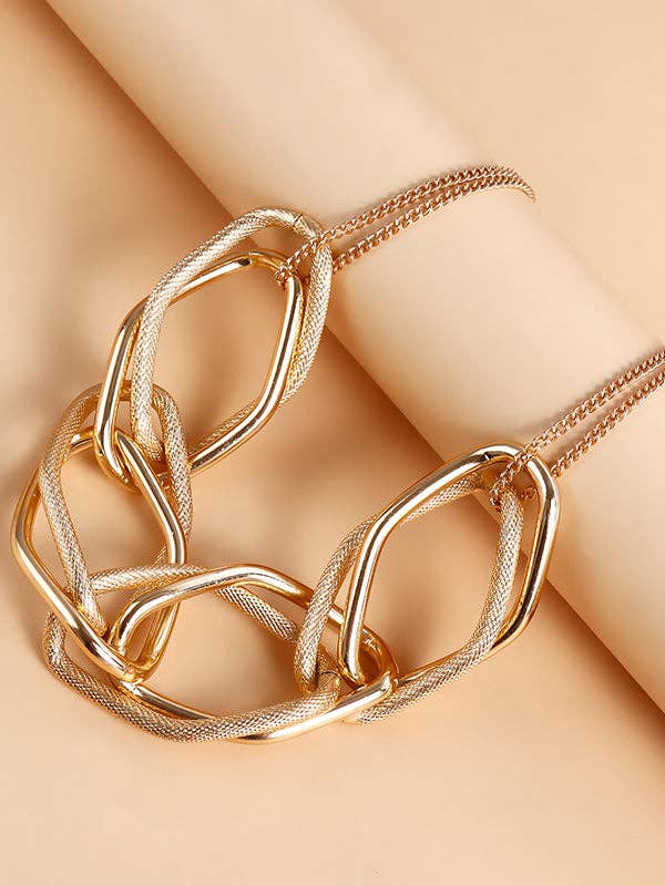 Geometric Chain Necklace