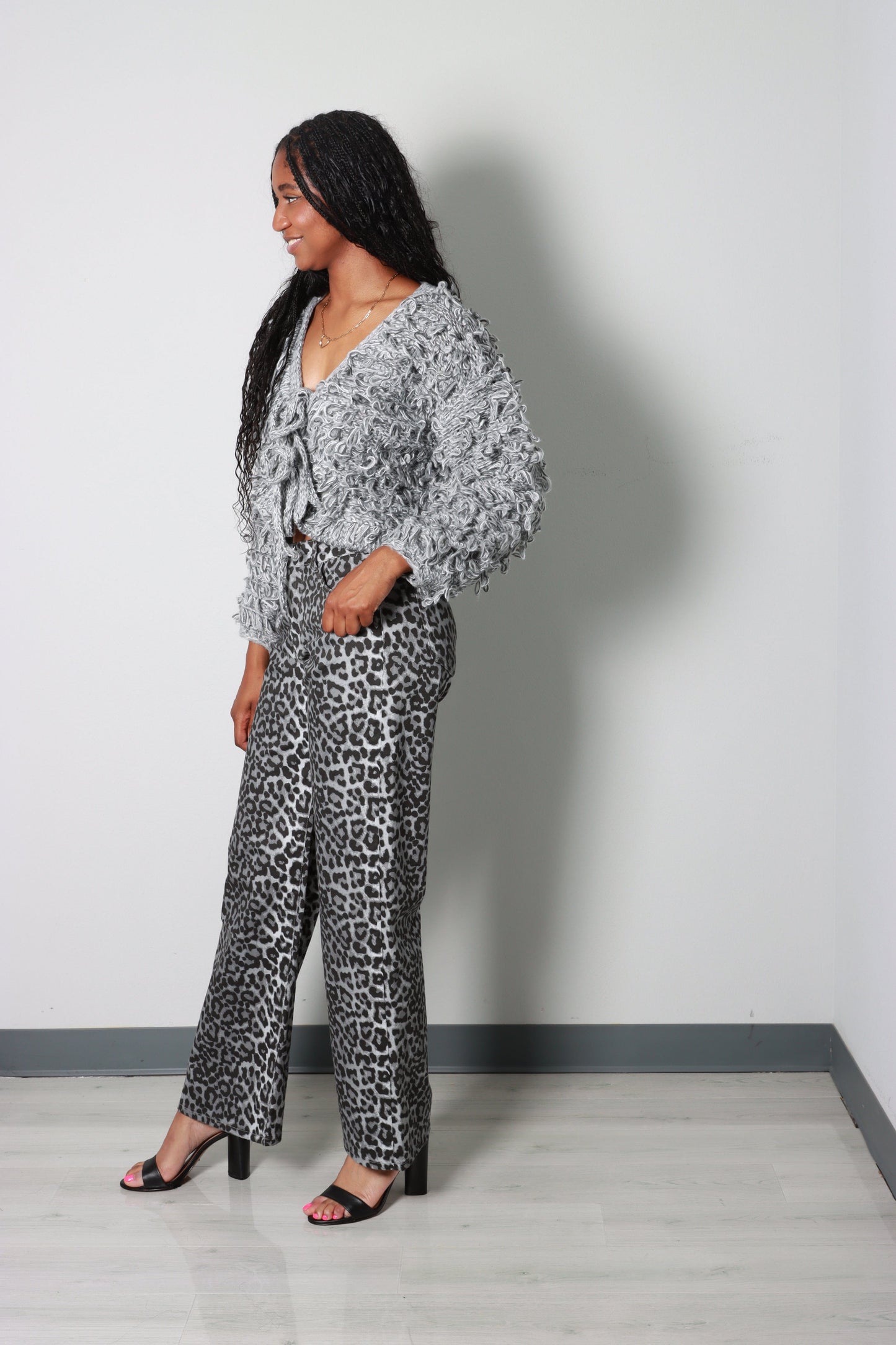 Shadow Spots Wide Leg Jeans