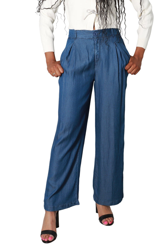 Cloudfall Wide Leg Denim Pants
