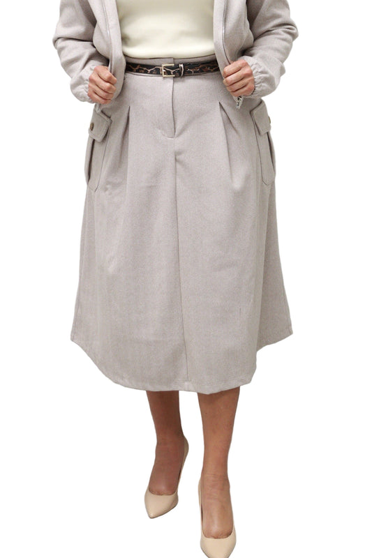 Metro Herringbone Skirt