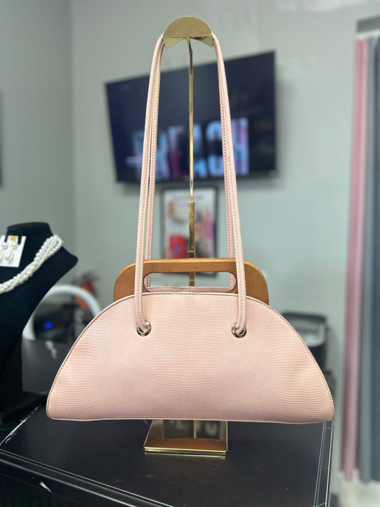 Lizard Print Boxy Tote
