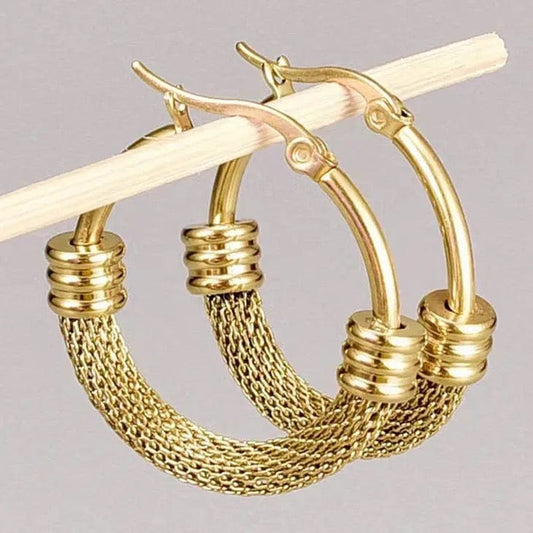 18K Gold Plated Hoops