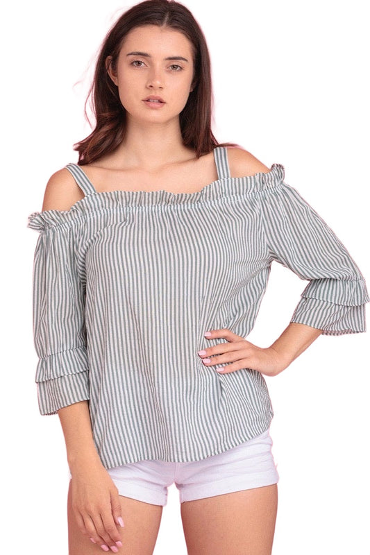 Lanie's Stripe Print Top