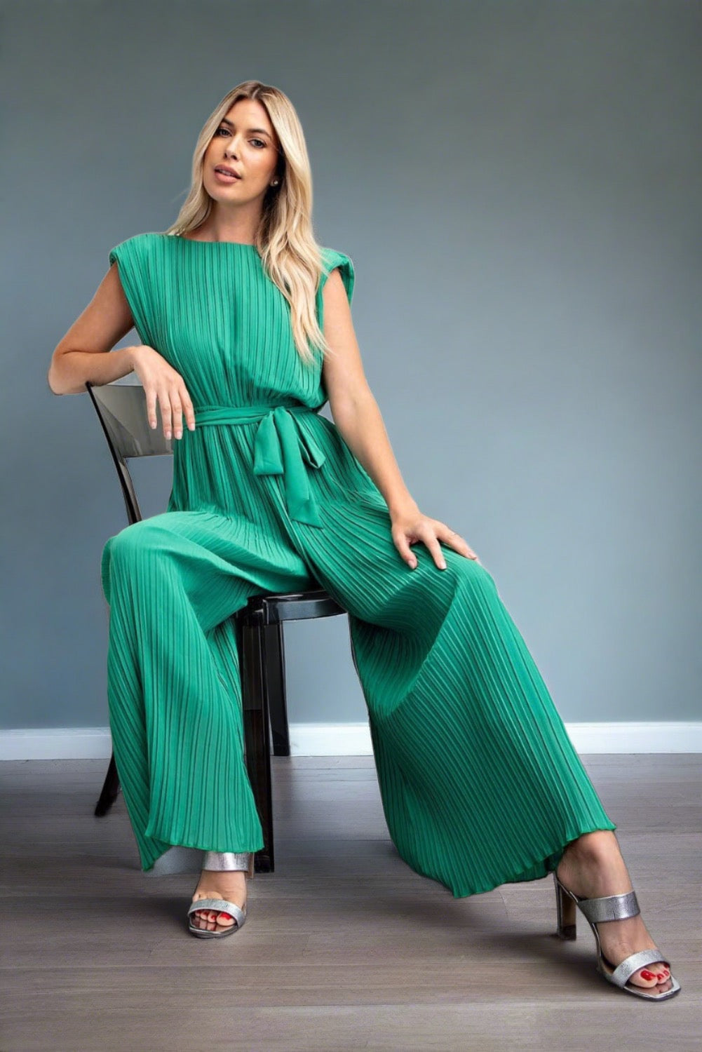 Pleated Summer Jumpsuit