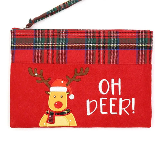 Oh Deer Christmas Pouch