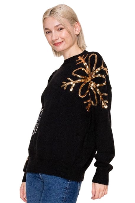 Shimmering Snowflake Cozy Knit