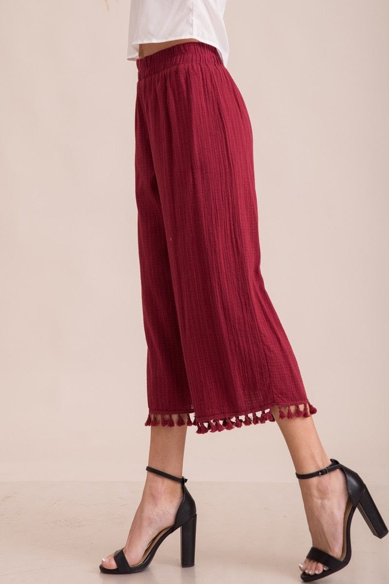 Tassel Cropped Pants