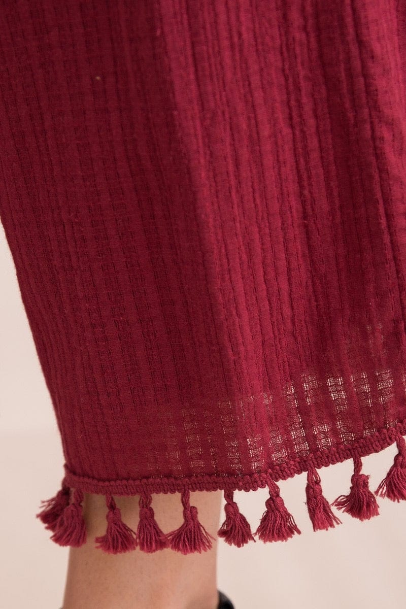 Tassel Cropped Pants