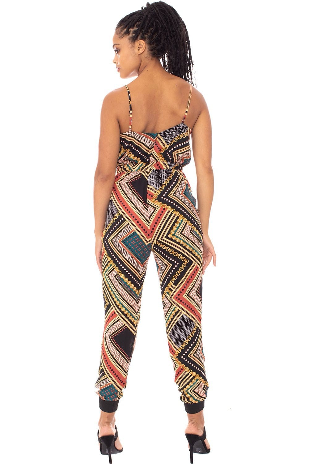 Carmen's Boarder Print Jumpsuit